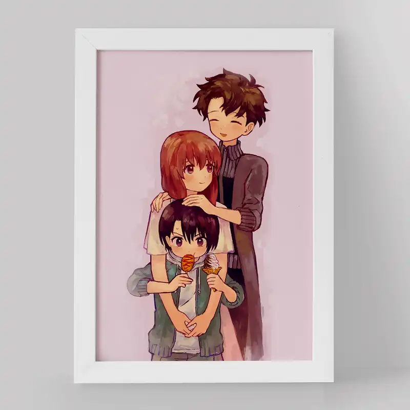 تابلو خندالو مدل شوکو و یوزورو نیشیمیا و شویا ایشیدا انیمه سایلنت ویس کد 15842