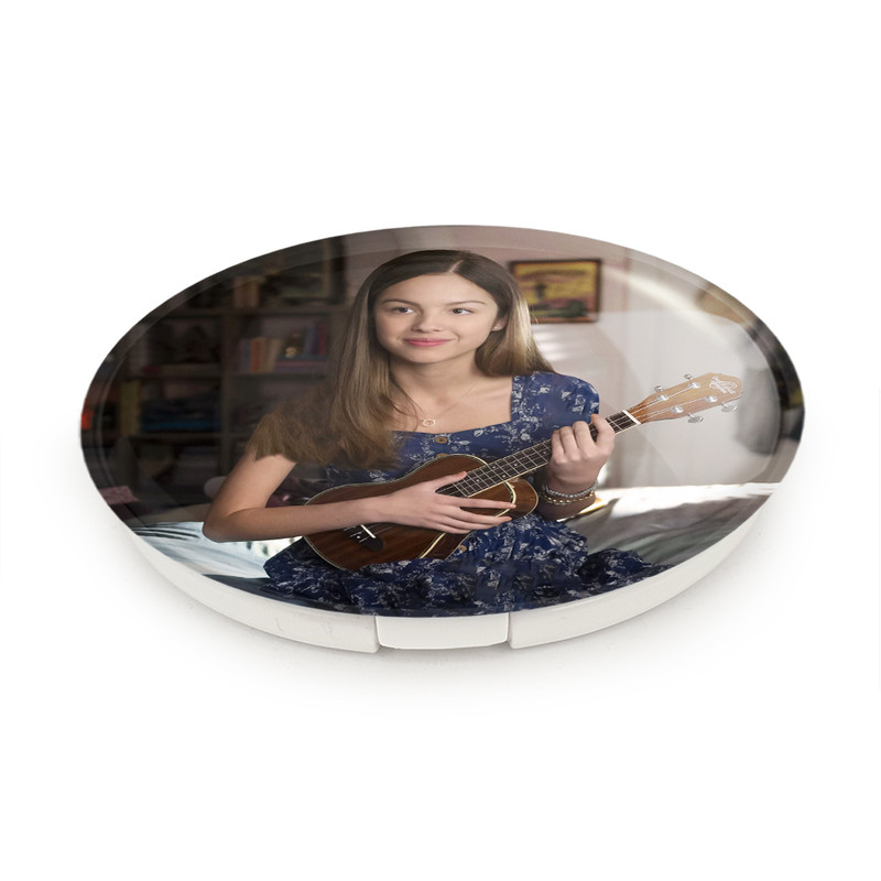 آینه جیبی خندالو طرح اولیویا رودریگو Olivia Rodrigo مدل تاشو کد 19258