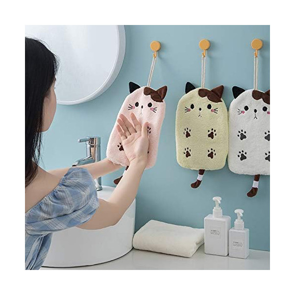 حوله دست و صورت کودک مدل Cat سایز 24x17 سانتی متر