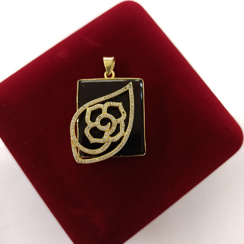 آویز گردنبند نقره زنانه مدل عقیق