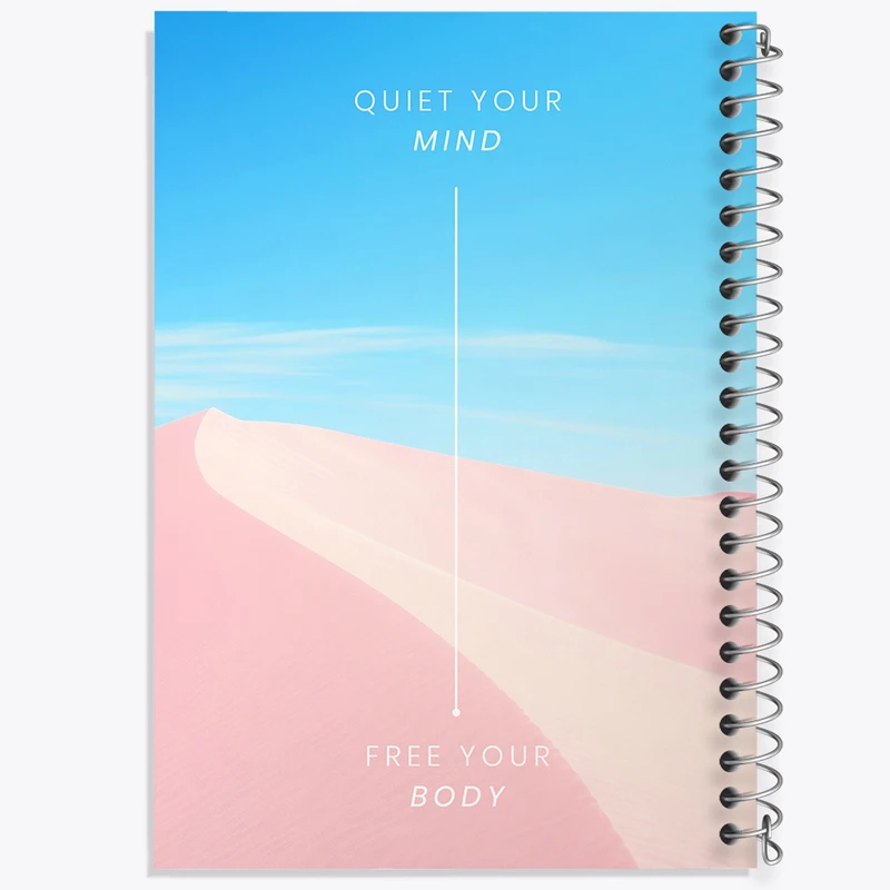 دفتر مشق 50 برگ خندالو طرح Quiet Your Mind Free Your Body کد N2329