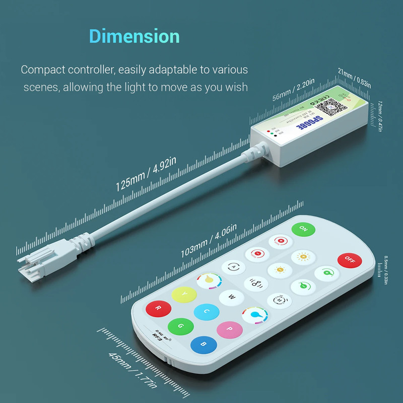 ریموت کنترل ال ای دی مدل هوشمند برنامه پذیر کد SP668