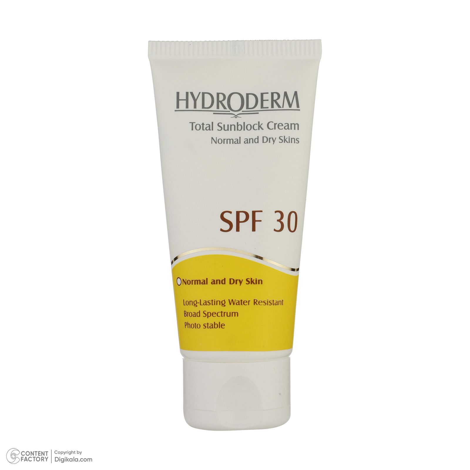 کرم ضد آفتاب بی رنگ هیدرودرم SPF30 مناسب پوست های نرمال و خشک حجم 50 میلی لیتر -  - 3