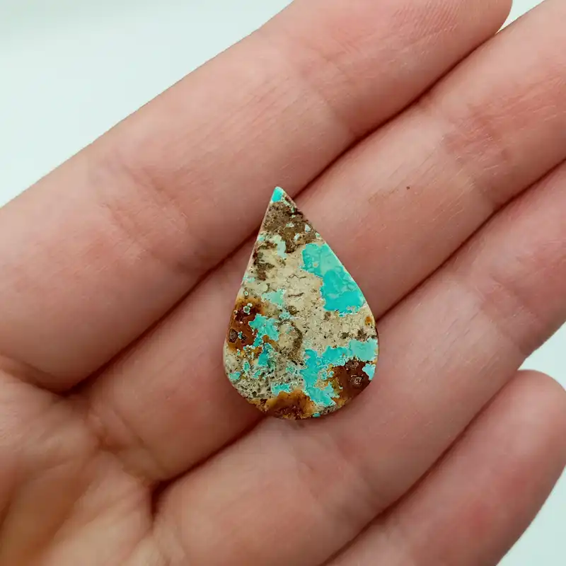 سنگ فیروزه نیشابور مدل اشکی کد NG2112