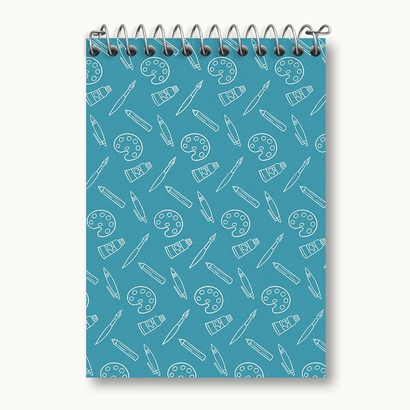 دفتر یادداشت 50 برگ خندالو مدل پترن هنری کد N326