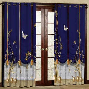 پرده مدل هازان پانچی کد 2550 سایز 140x200 سانتی متر