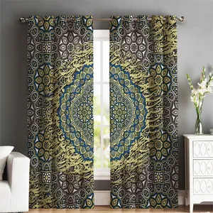 پرده شمسه نگار مدل TR609B سایز 140x300 سانتی متر