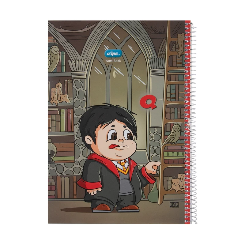 دفتر مشق 100 برگ کلیپس مدل کتابخانه