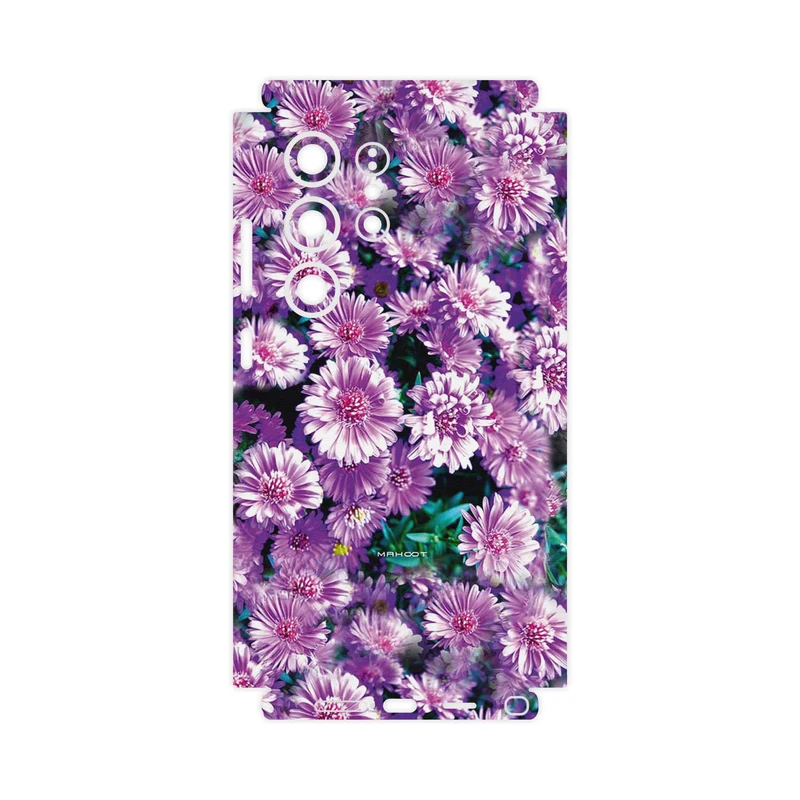 برچسب پوششی ماهوت مدل Purple_Flower-FullSkin مناسب برای گوشی موبایل سامسونگ Galaxy S24 Ultra