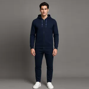 ست سویشرت و شلوار راحتی مردانه آریان نخ باف مدل z17636