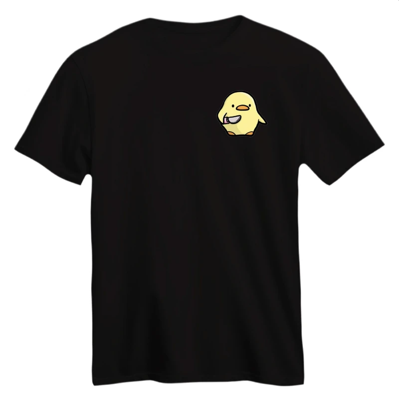 تی شرت آستین کوتاه زنانه مدل جوجه چاقو