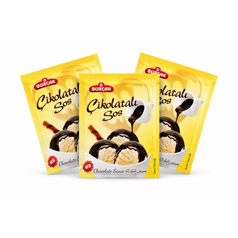 سس شکلاتی بورچاک (Burçak) - 120 گرم بسته سه عددی