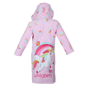 حوله پالتویی کودک پودایران طرح یونیکورن سایز 80x100 سانتی‌متر