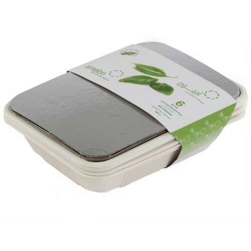 ظرف یکبار مصرف آملون مدل ALM بسته 6 عددی