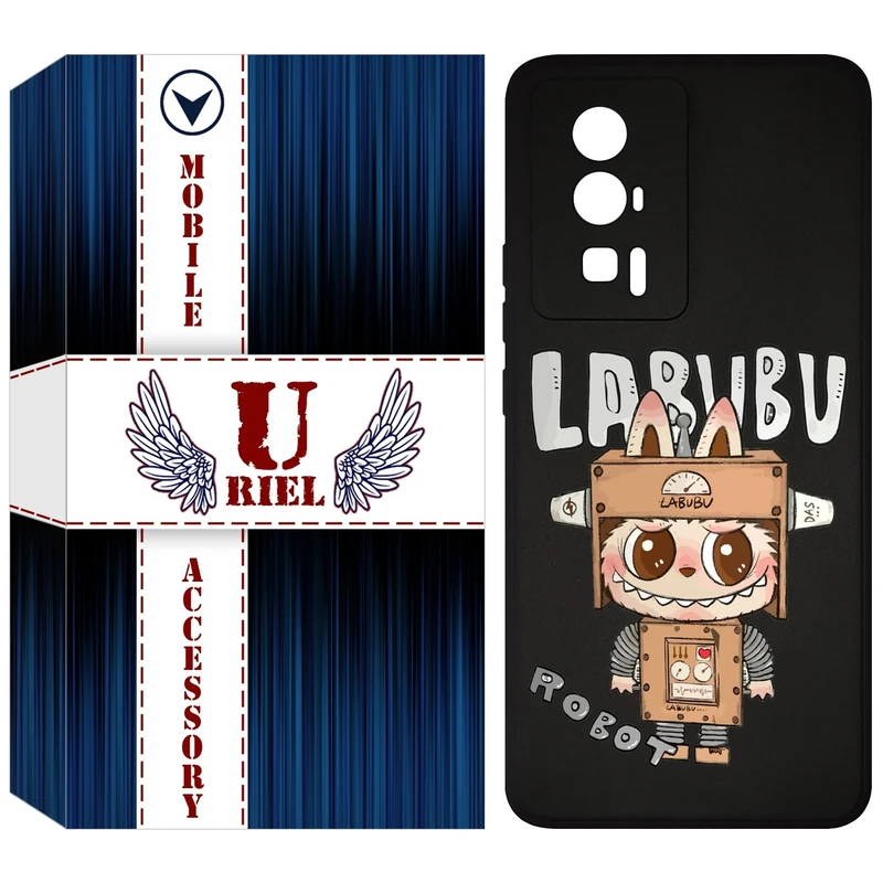 کاور یوریل مدل KSH کد 121 طرح عروسک لبوبو مناسب برای گوشی موبایل شیائومی Poco F5 Pro / Redmi K60 / K60 Pro