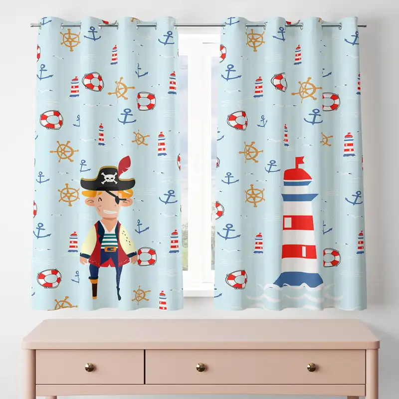 پرده مدل پانچی کد 7944 سایز 200x140 سانتی متر