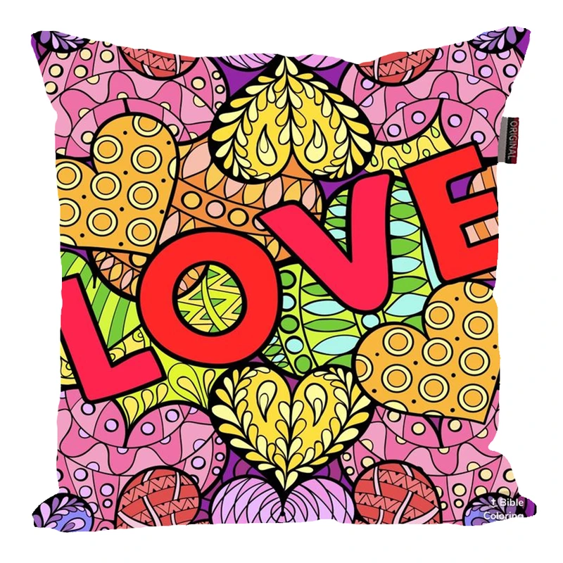 کوسن پاد آفرین مدل عشق طرح LOVE کد PK40851