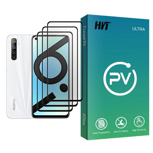 محافظ صفحه نمایش اچ وی تی مدل PV Glass MIX003 مناسب برای گوشی موبایل ریلمی 6i (India) بسته سه عددی