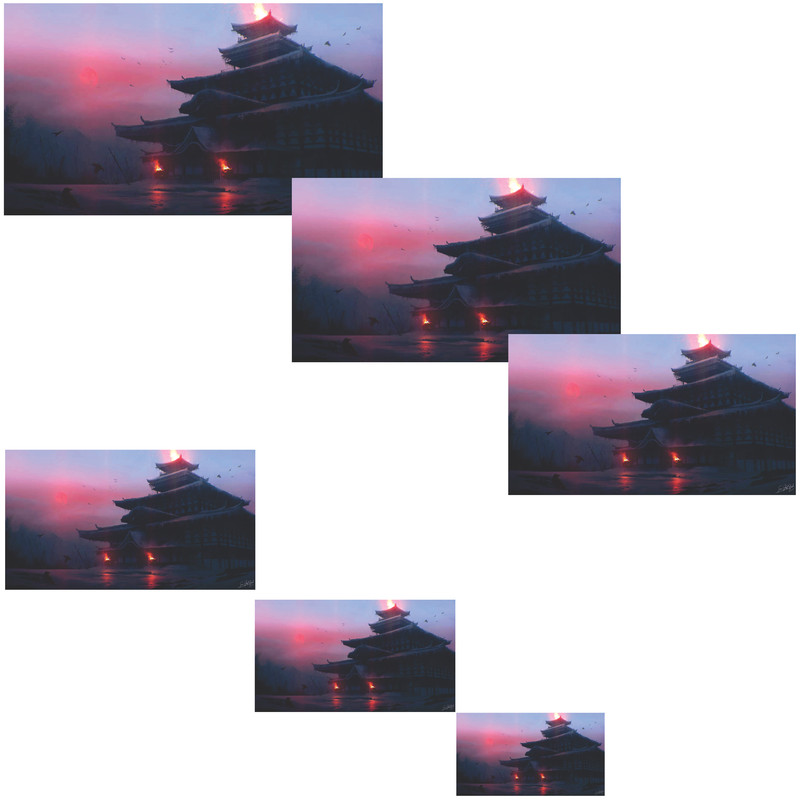 تابلو شاسی مدل معبد غروب