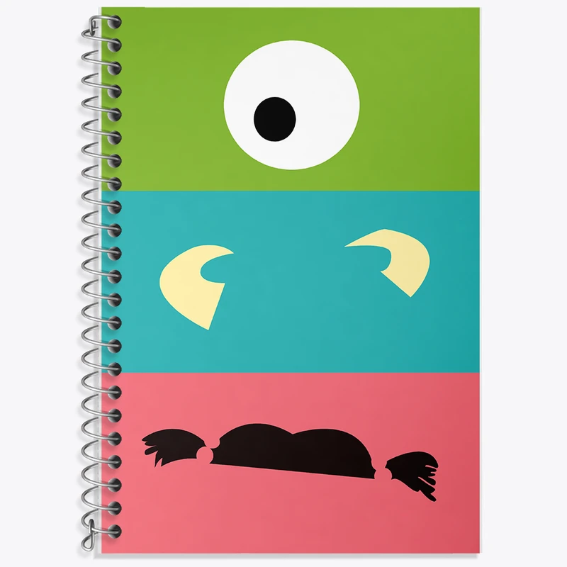 دفتر لغت 50 برگ خندالو طرح کارخانه هیولاها کد N5212