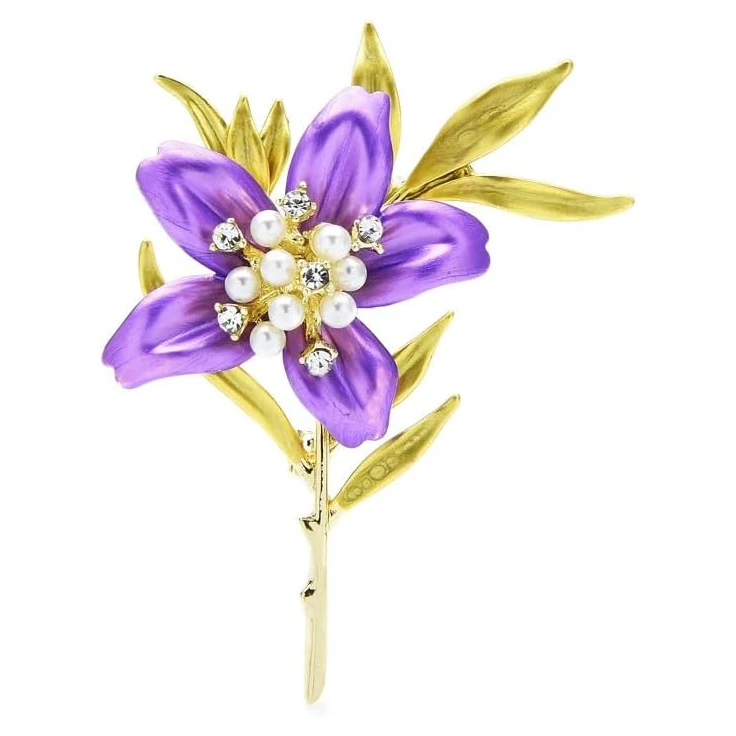 گل سینه زنانه شهر جواهر مدل SJ-BR028-P