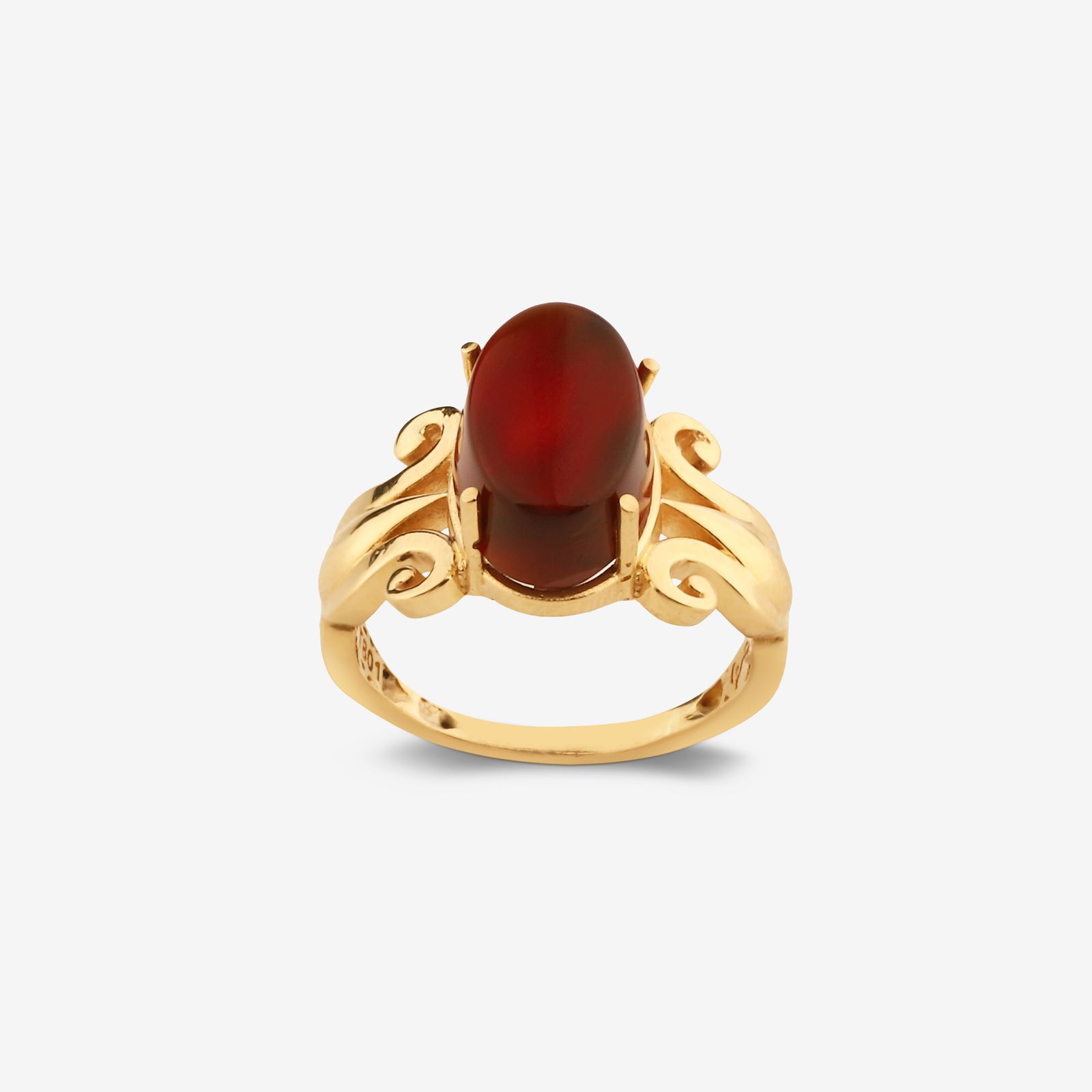 انگشتر طلا کم اجرت 18 عیار زنانه گلدم مدل R344001 سایز 56 -  - 1