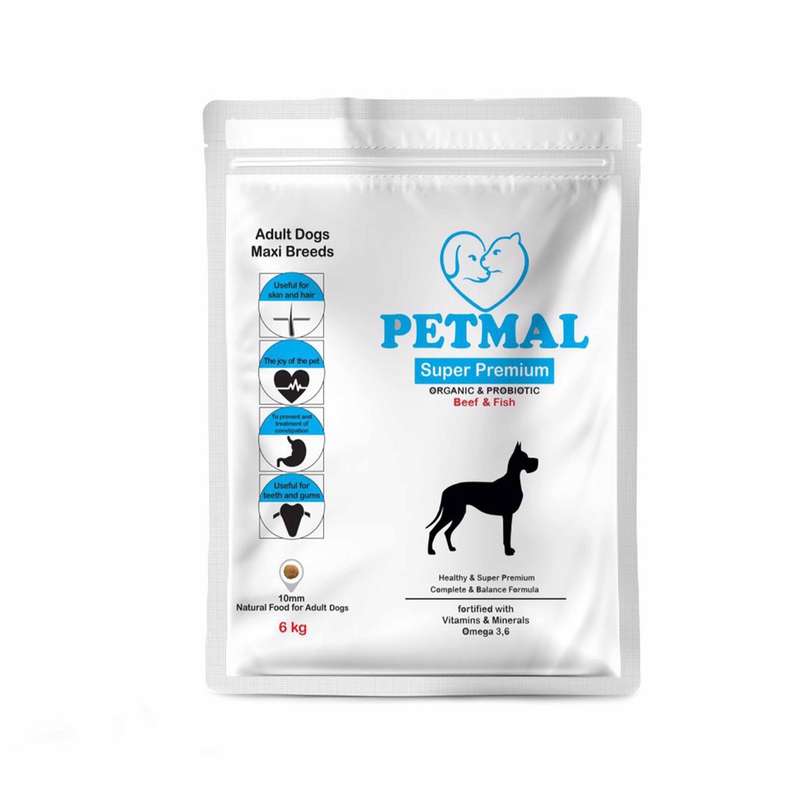 غذای خشک سگ پتمال مدل Beef and Fish وزن 6 کیلوگرم