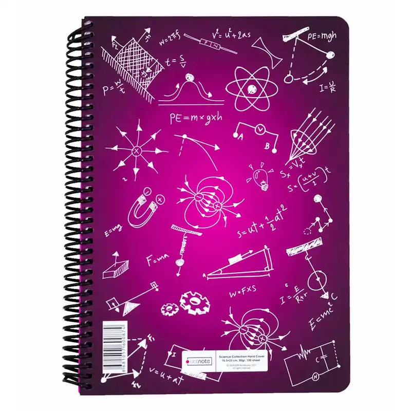 دفتر 100 برگ دات نوت مدل فیزیک کد 01
