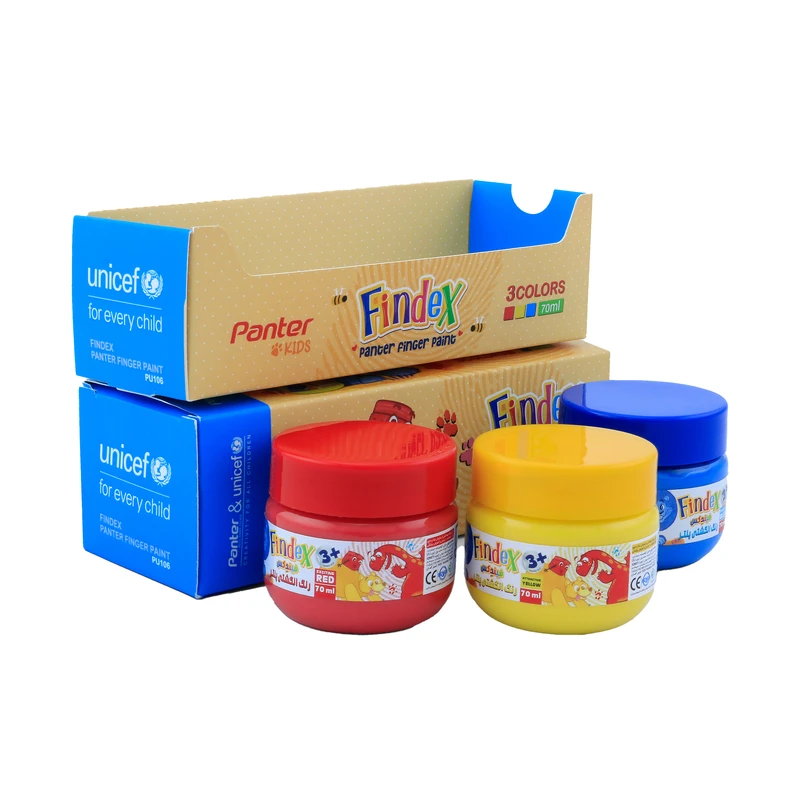 رنگ انگشتی  پنتر یونیسف مدل Findex بسته 3 عددی