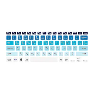 برچسب حروف فارسی کیبورد توییجین و موییجین مدل colors 04 مناسب برای لپ تاپ دل XPS-Precision-5510-5530