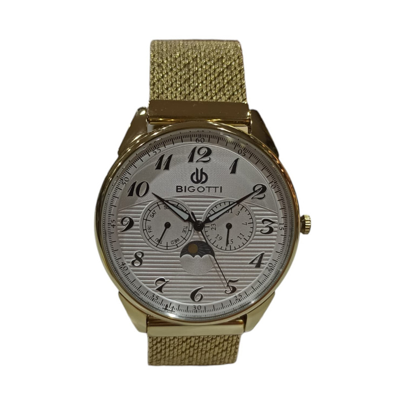 ساعت مچی عقربه‌ای مردانه کوارتز بیگوتی مدل 1.10020.3