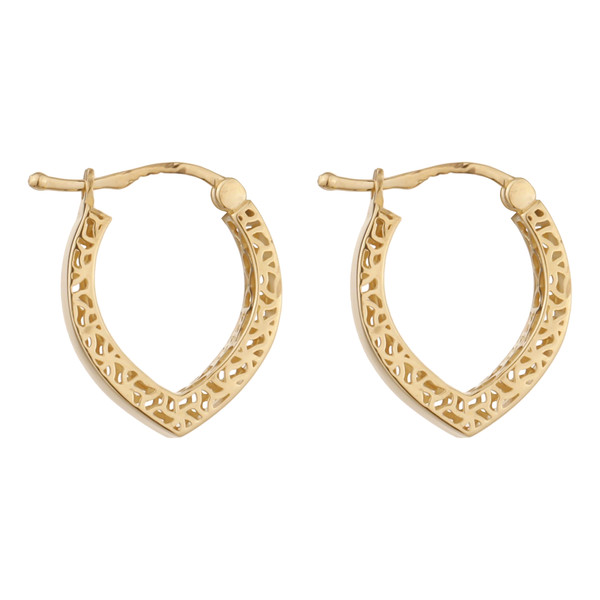 گوشواره طلا کم اجرت 18 عیار زنانه گلدم مدل E-2311016