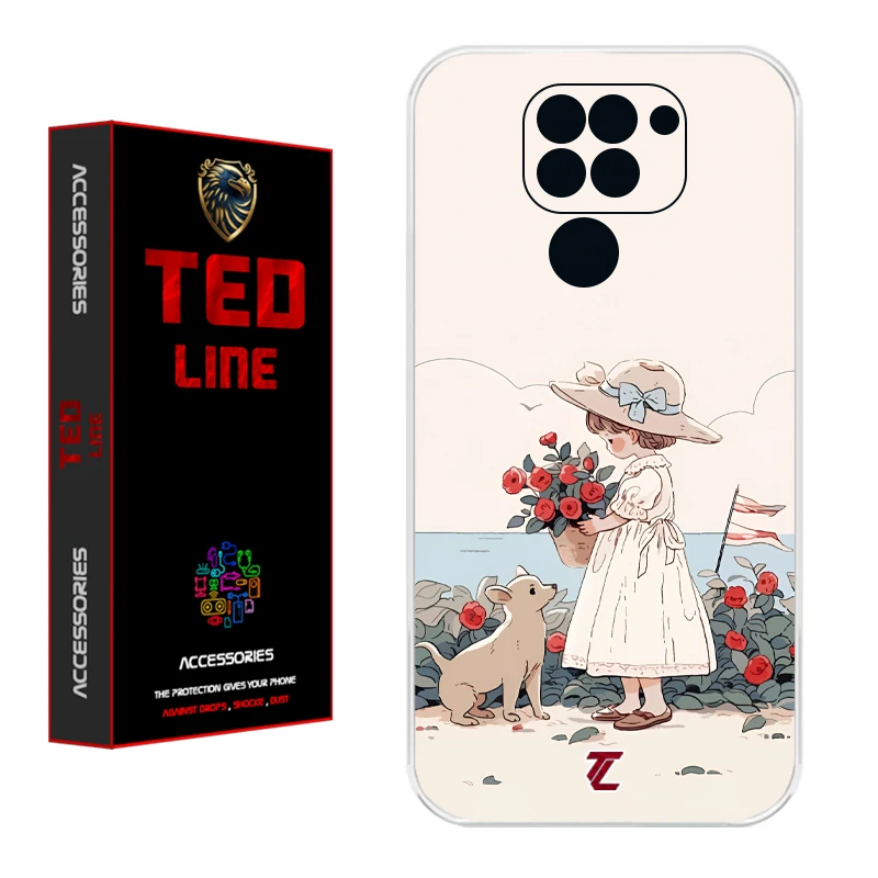 کاور تدلاین طرح دختر کد 1208 مناسب برای گوشی موبایل شیائومی Redmi Note 9