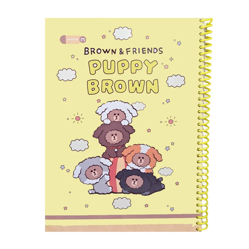 دفتر مشق 40 برگ مکث نوت مدل حاشیه دار طرح حیوانات کوچک کد 9414