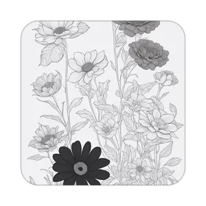 زیر لیوانی کاکتی طرح گل مدل mp17623