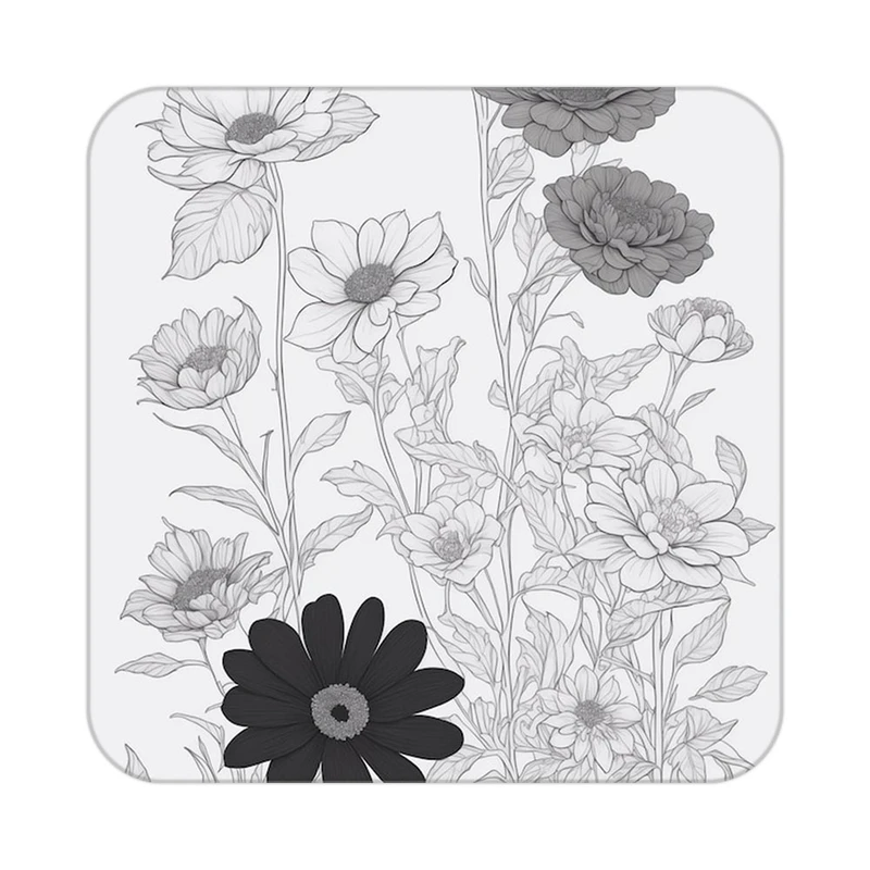 زیر لیوانی کاکتی طرح گل مدل mp17623