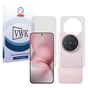 VWK Tough model transparent screen protector suitable for Vivo X200 Pro mini mobile phone along with the back protector