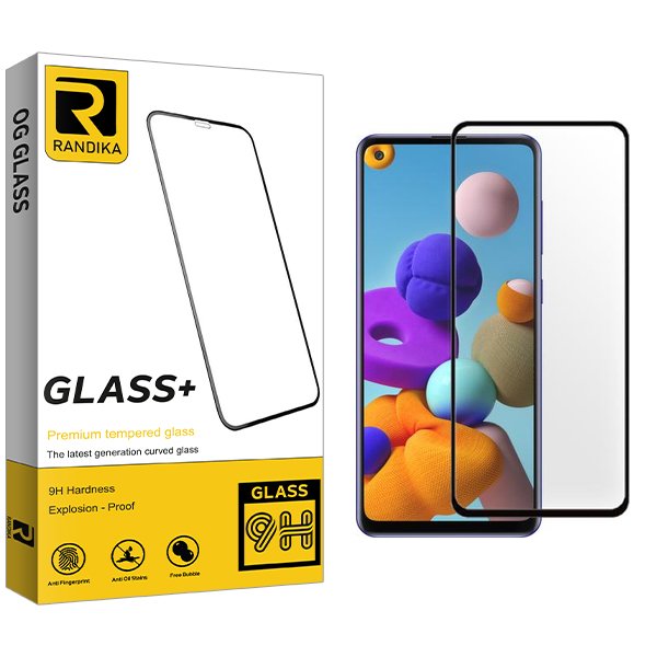 محافظ صفحه نمایش شیشه ای راندیکا مدل RK مناسب برای گوشی موبایل سامسونگ Galaxy A21s