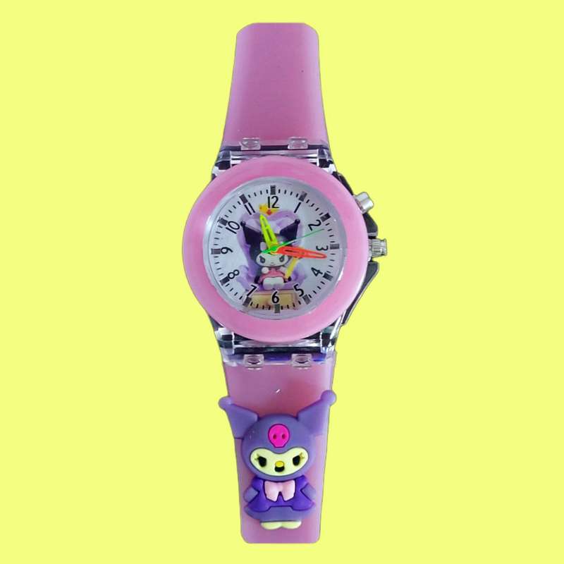 ساعت مچی عقربه ای بچگانه مدل چراغدار 05 ساعت مچی عقربه ای بچگانه مدل چراغدار 05