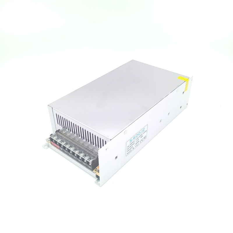 منبع تغذیه سوئیچینگ 12 ولت 50 آمپر ریور مدل S-600-12 مناسب برای سیستم صوتی و تصویری