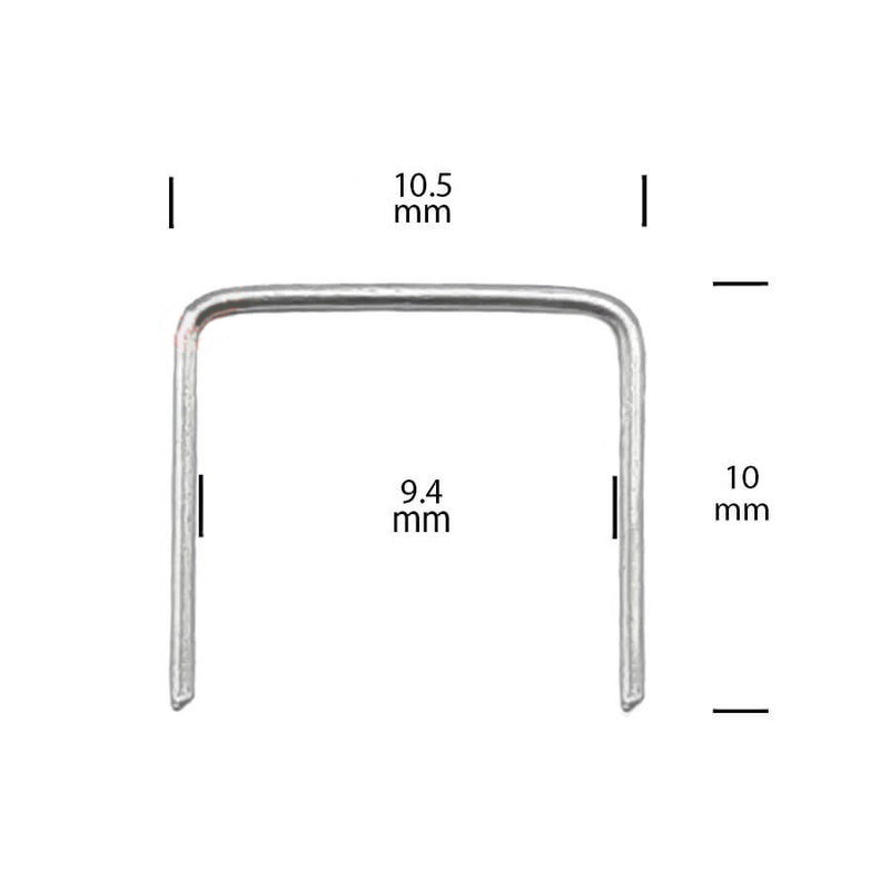 سوزن منگنه تینا فلز مدل حرفه ای کد 10-13 بسته 3000 عددی