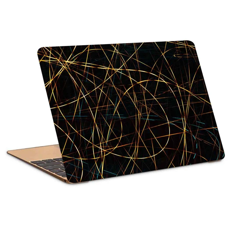 استیکر لپ تاپ طرح lines intersection tangled کد P-844 مناسب برای لپ تاپ 15.6 اینچ