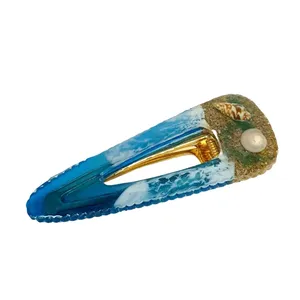 گیره مو دخترانه طرح دریا مدل مثلثی کد 01