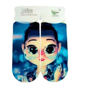 جوراب دخترانه مدل دختر عینکی