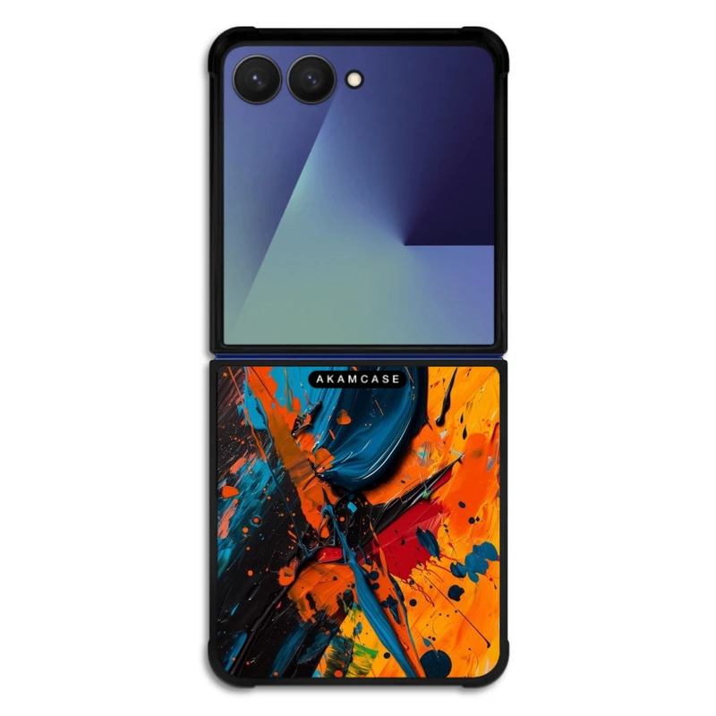 کاور آکام مدل AMC-WSGZFLIP7-WATER COLOR-21 مناسب برای گوشی موبایل سامسونگ Galaxy Z Flip 7