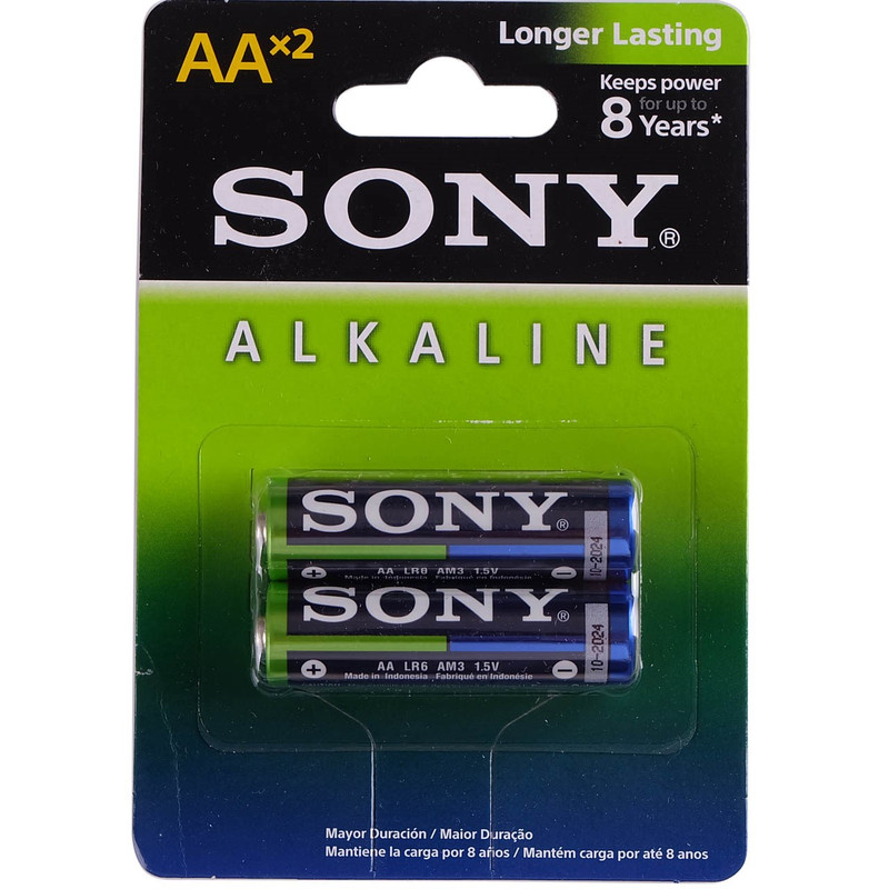 تصویر باتری قلمی سونی مدل Alkaline بسته 2 عددی