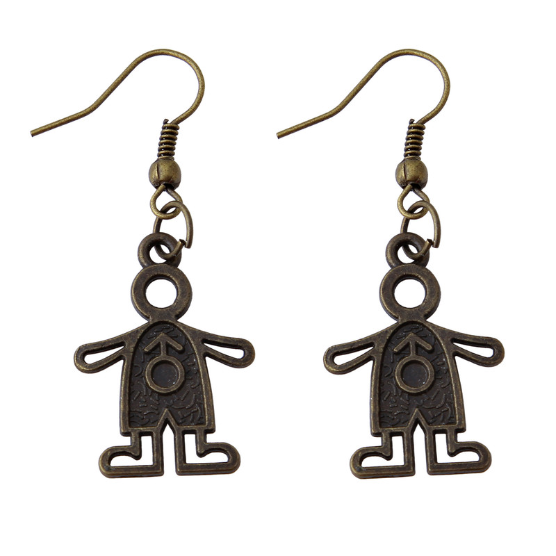 گوشواره دخترانه مدل فلزی فانتزی کد GZN_071