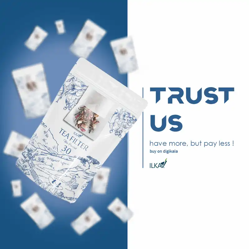 فیلتر چای ایلکا مدل پاکتی بسته 30 عددی