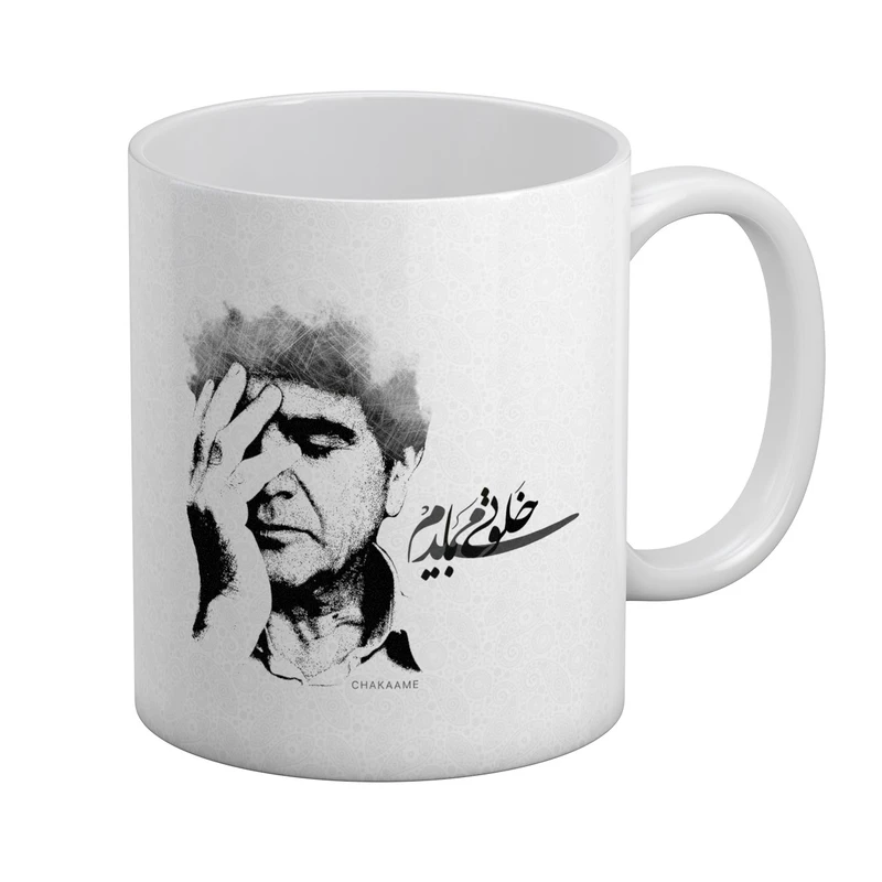 ماگ چکامه مدل 960627m طرح نقاشی خط شجریان