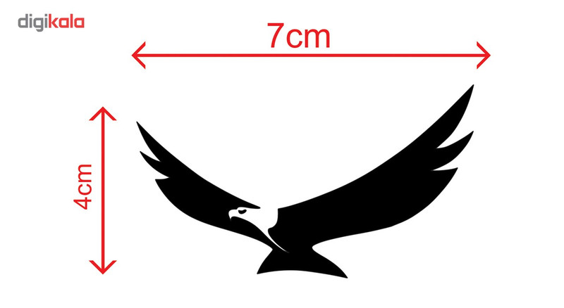 برچسب تزئینی موبایل مدل پرواز عقاب بسته 2 عددی